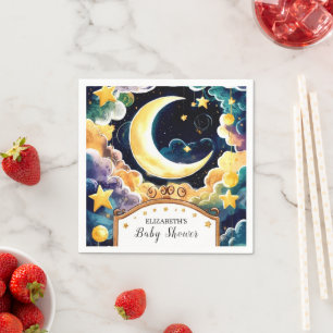 Twinkle Star Boho Celestial Baby Shower Napkins