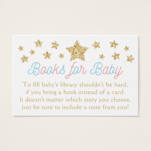 Twinkle Star Gender Reveal Book Request (Front)