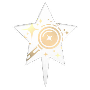 Twinkle stars, Beacon of the Limitless Digital Age Cake Topper