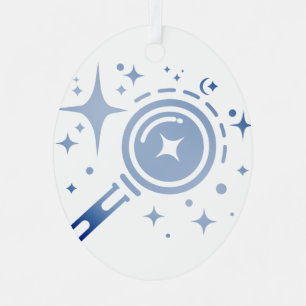 Twinkle stars, Beacon of the Limitless Digital Age Metal Ornament