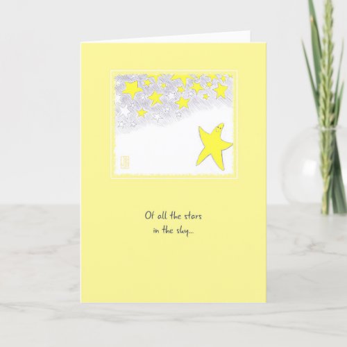 Twinkle Stars Romantic Greeting Card