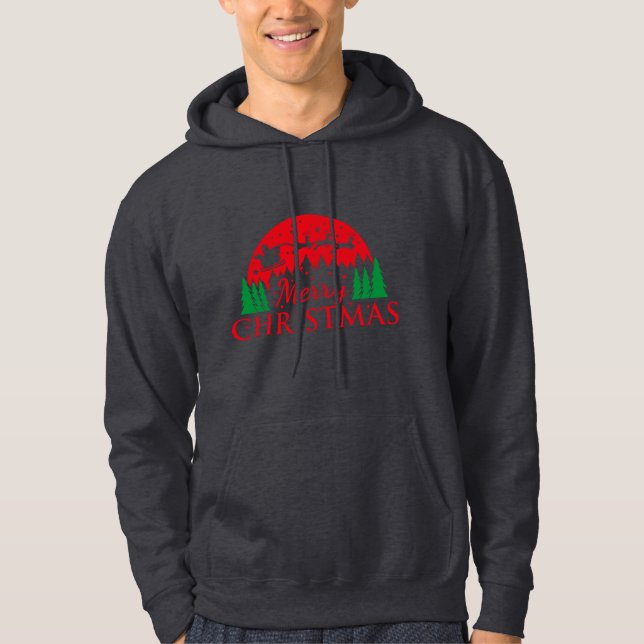 Twinkle Time-Merry Christmas  Hoodie (Front)