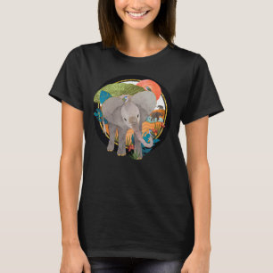 TWINKLE-TOES SAFARI elephant-DARK shirts