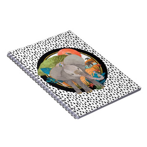 TWINKLE_TOES SAFARI elephant spiral notebook