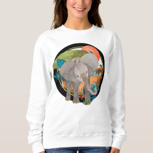 TWINKLE-TOES SAFARI elephant-WHITE shirts
