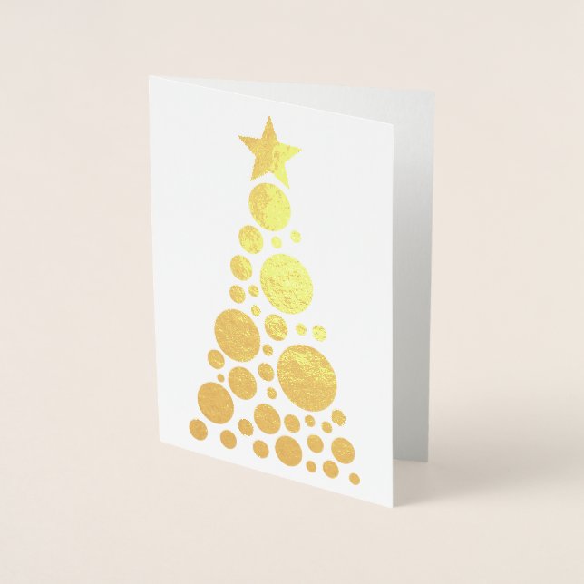 Twinkle Tree - Foil Greeting Card (Front)