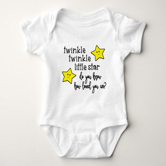 Twinkle Twinkle  Baby Bodysuit (Front)