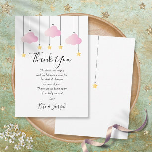 Twinkle Twinkle Baby Girl Shower Thank You Poem