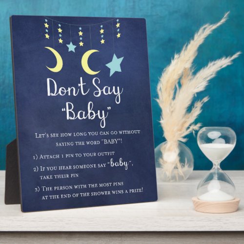 Twinkle Twinkle Baby Shower Game Plaque