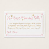 Twinkle Twinkle Baby Shower Mommy's Belly Card (Front)