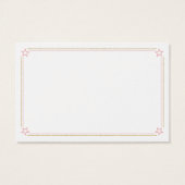 Twinkle Twinkle Baby Shower Mommy's Belly Card (Back)