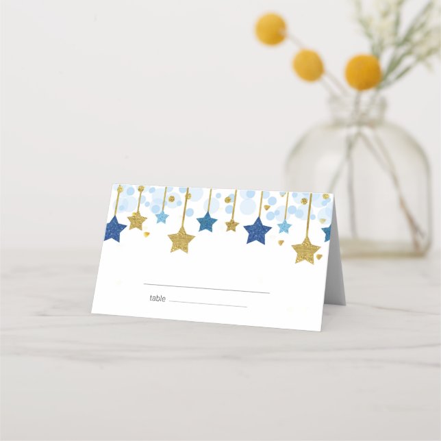 Twinkle twinkle Baby Shower Place card (Front)