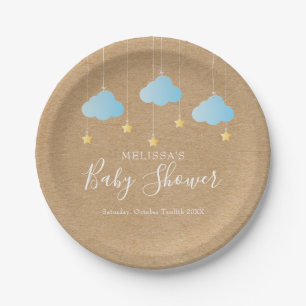 Twinkle Twinkle Baby Shower / Sprinkle Rustic Boho Paper Plates