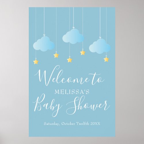 Twinkle Twinkle Baby Shower  Sprinkle Welcome Poster