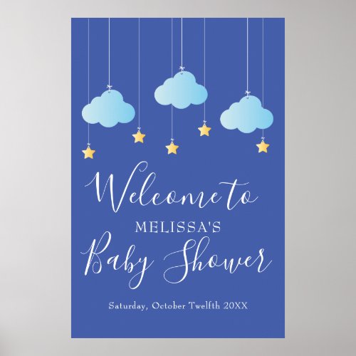 Twinkle Twinkle Baby Shower  Sprinkle Welcome Poster
