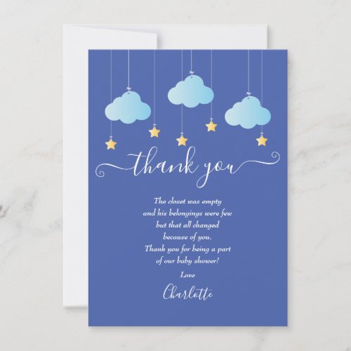 Twinkle Twinkle  Baby Shower Thank You Poem