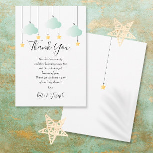 Twinkle Twinkle Baby Shower Thank You Poem