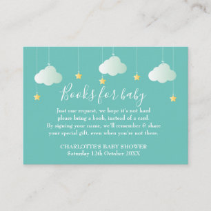 Twinkle Twinkle Book Request Baby Shower Enclosure Card