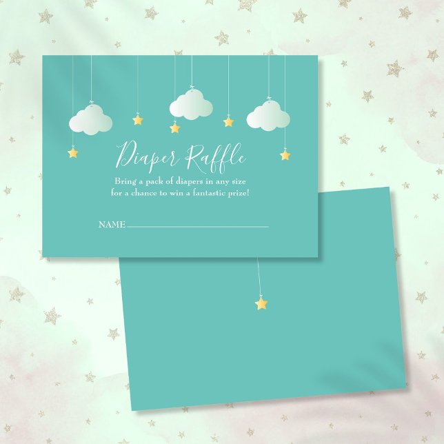 Twinkle Twinkle Diaper Raffle Baby Shower Enclosure Card (Twinkle Twinkle Diaper Raffle Baby Shower Enclosure Card)