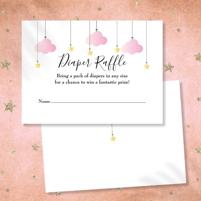 Twinkle Twinkle Diaper Raffle Baby Shower Enclosure Card (Twinkle Twinkle Diaper Raffle Baby Shower Enclosure Card)