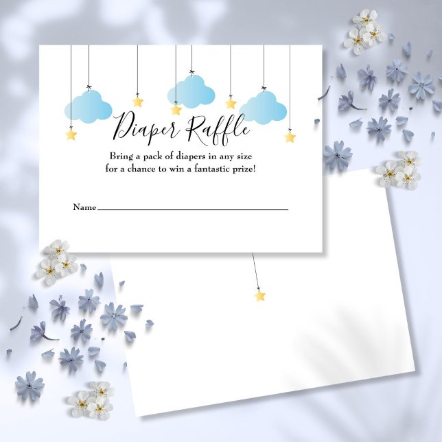 Twinkle Twinkle Diaper Raffle Baby Shower Enclosure Card (Twinkle Twinkle Diaper Raffle Baby Shower Enclosure Card)