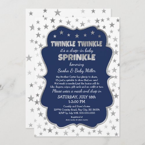 Twinkle Twinkle Drop_in Baby Sprinkle Invitation