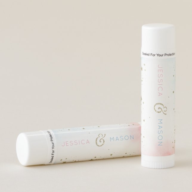 Twinkle Twinkle Gender Reveal Favors Lip Balm (Front)