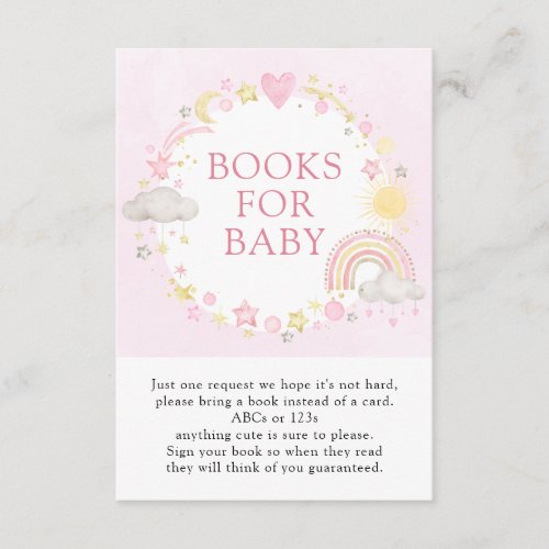 Twinkle Twinkle Girl Books for Baby Enclosure Card