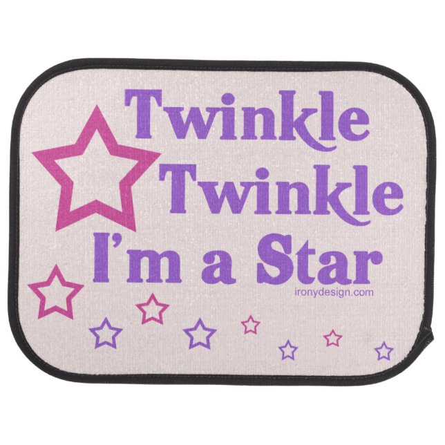 Twinkle Twinkle I'm a Star Car Floor Mat (Rear)