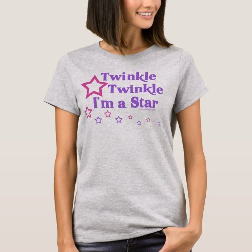 Twinkle Twinkle Im a Star Pink T_Shirt