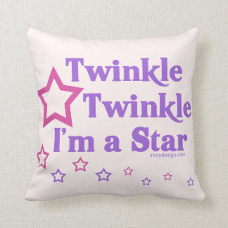 Twinkle Twinkle I'm a Star Throw Pillow
