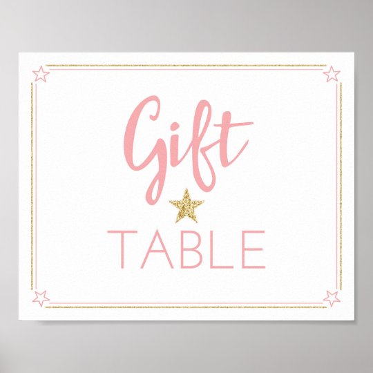 Twinkle Twinkle Little Baby Shower Gift Table Sign Zazzle Com