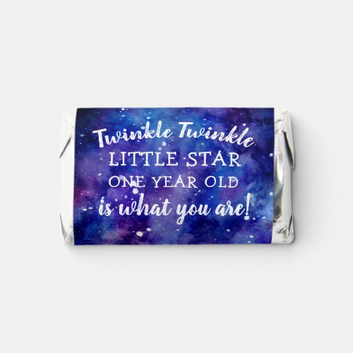 Twinkle Twinkle Little Star 1st Birthday Thank you Hersheys Miniatures