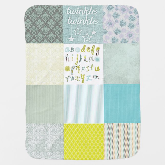 Twinkle Twinkle Little Star Baby Blanket (Front)