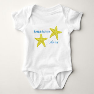 Twinkle Twinkle Little Star Long-Sleeve Lamé Bodysuit