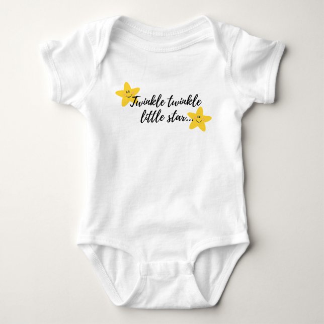 Twinkle Twinkle Little Star Baby Bodysuit (Front)