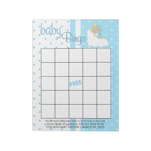 Twinkle Twinkle Little Star _  Baby Boy _ Bingo Notepad