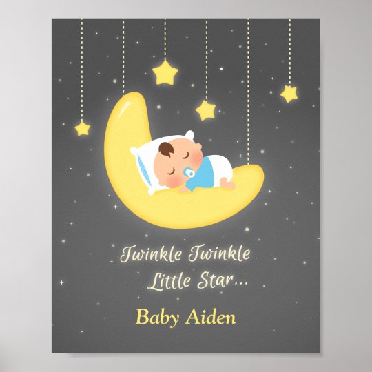 Twinkle Twinkle Little Star Baby Nursery Decor Zazzle Com