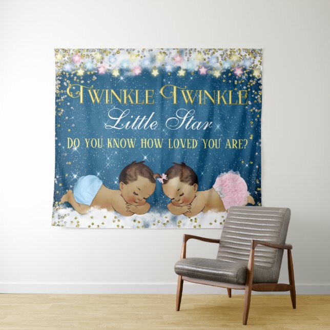 Twinkle Twinkle Little Star Baby Shower Backdrop (In Situ (Horizontal))