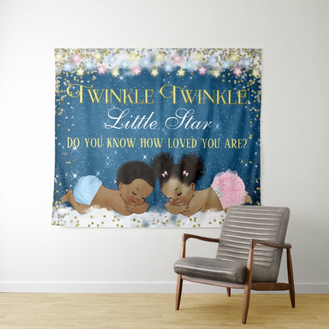 Twinkle Twinkle Little Star Baby Shower Backdrops (In Situ (Horizontal))