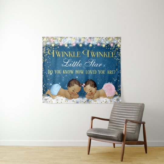 Twinkle Twinkle Little Star Baby Shower Backdrops Zazzle Com