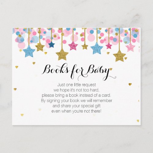 Twinkle Twinkle Little Star  Baby Shower Books Postcard