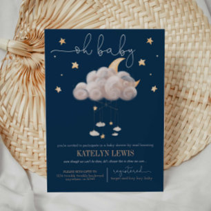 Twinkle Twinkle Little Star Baby Shower by mail Invitation