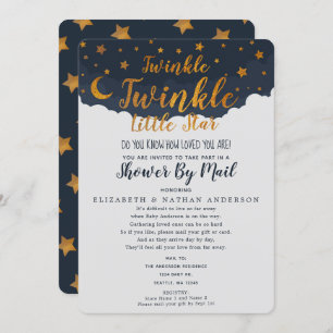 Twinkle Twinkle Little Star Baby Shower By Mail Invitation