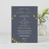 Twinkle Twinkle Little Star Baby Shower by Mail Invitation (Standing Front)