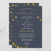 Twinkle Twinkle Little Star Baby Shower by Mail Invitation (Front/Back)