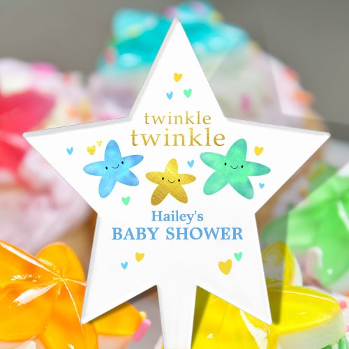 Twinkle Twinkle Little Star Baby Shower Cake Topper