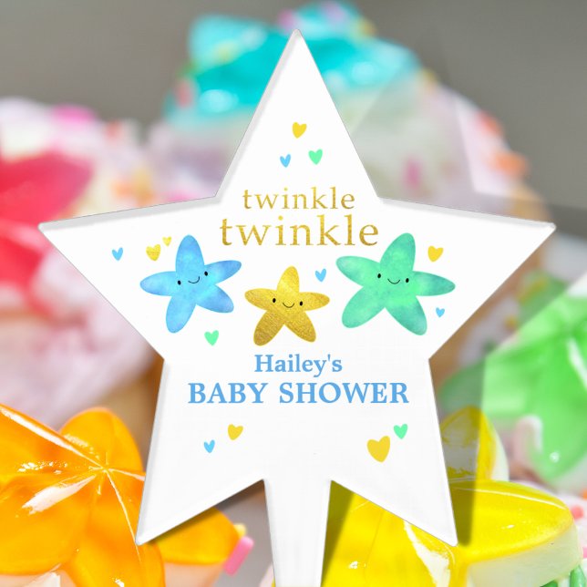 Twinkle Twinkle Little Star Baby Shower Cake Topper (Creator Uploaded)