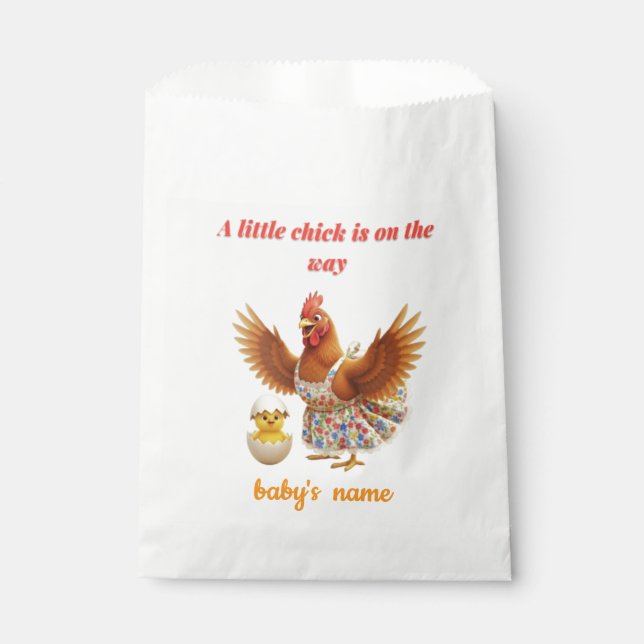 Twinkle Twinkle Little Star Baby shower Favor Bag (Front)