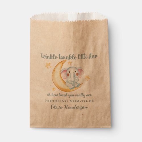 Twinkle twinkle little star baby shower favor bag